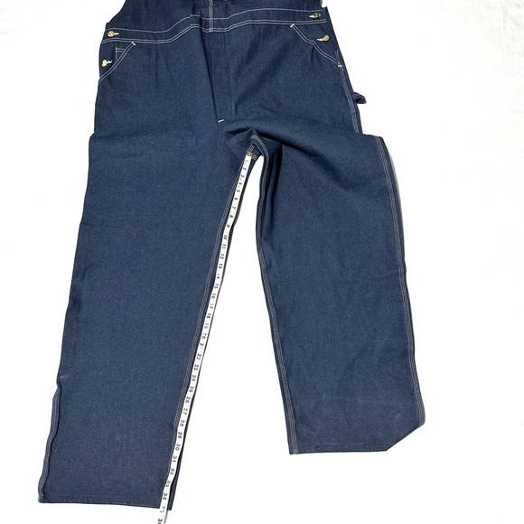 CARHARTT 11.5 OZ RIGID R08 DENIM BIB OVERALLS NEW WITH TAGS.Sz 50/34 - Picture 13 of 13